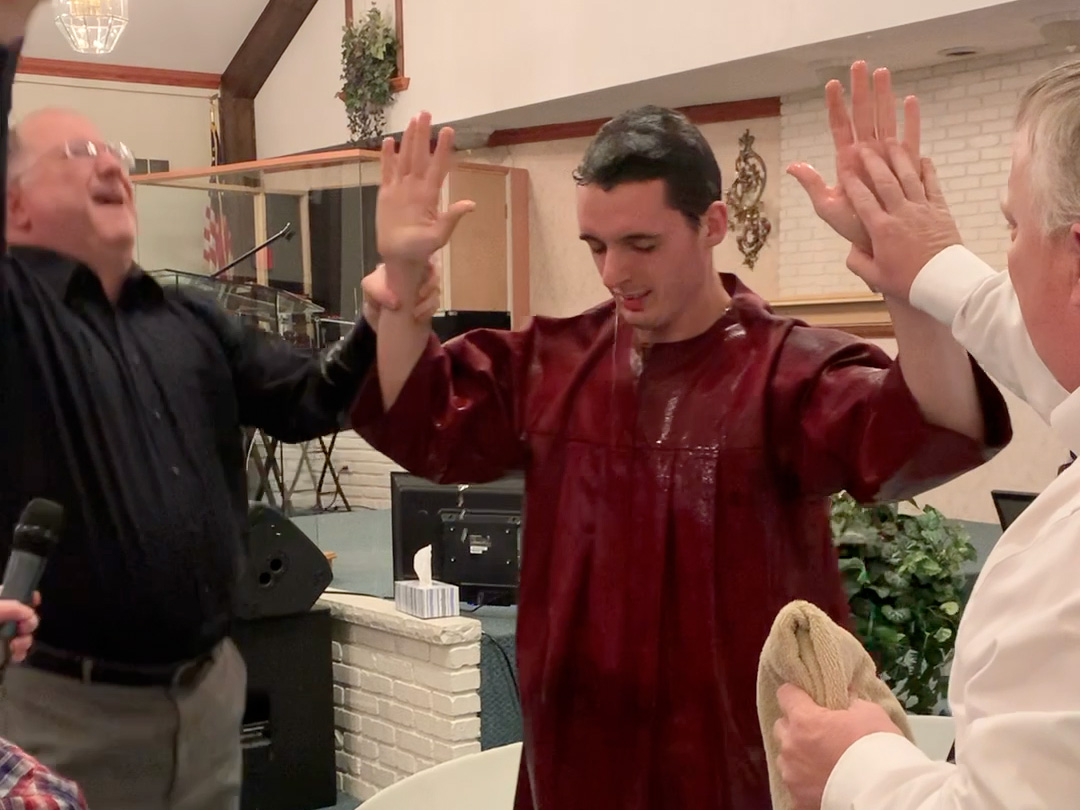 Praise the Lord! Bro. Trey Sell was water baptized in Jesus name!